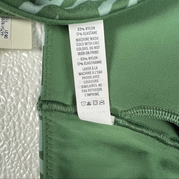 Offline By Aerie Green Real Me Stretch Xtra Square Neck Sports Bra Size XL NWT - Picture 8 of 8